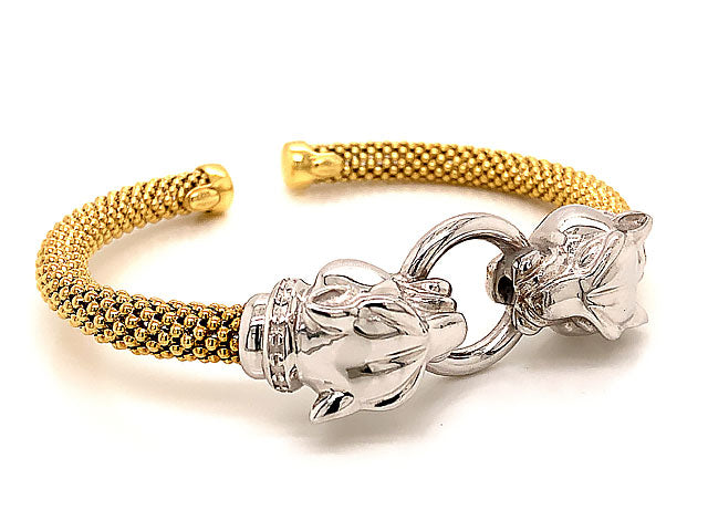 22k yellow gold Finest Jaguar design Bracelet, gorgeous customized bangles  | eBay